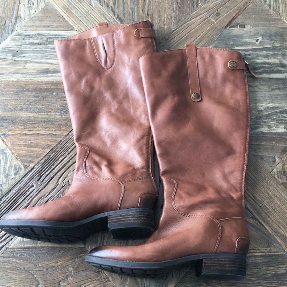 Sam Edelman Penny Wide Calf Boots 7 1/2 Brown